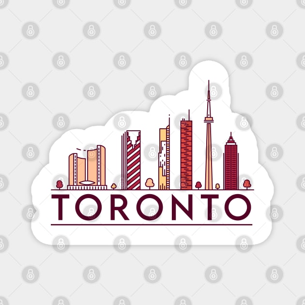 Toronto cityscape Magnet by SerenityByAlex