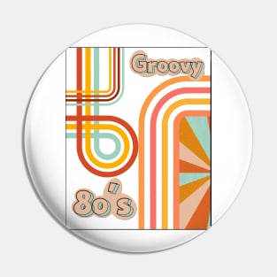 Retro Groovy Pin