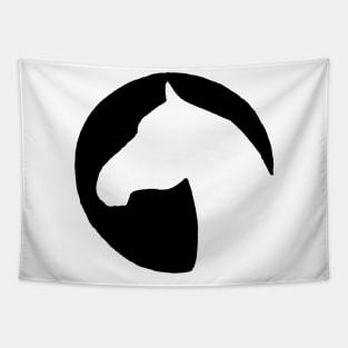 horse silhouette Tapestry