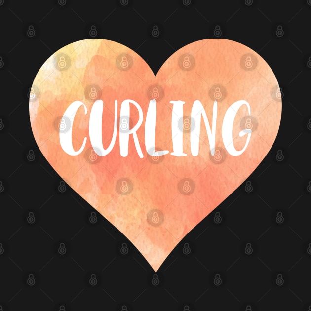 Curling love heart. Perfect present for mother dad friend him or her by SerenityByAlex