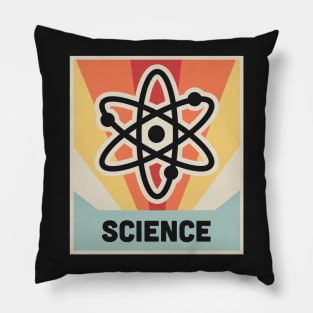 SCIENCE –– Vintage Atom Design Pillow