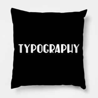 A Visual Journey into Typeface Design Pillow