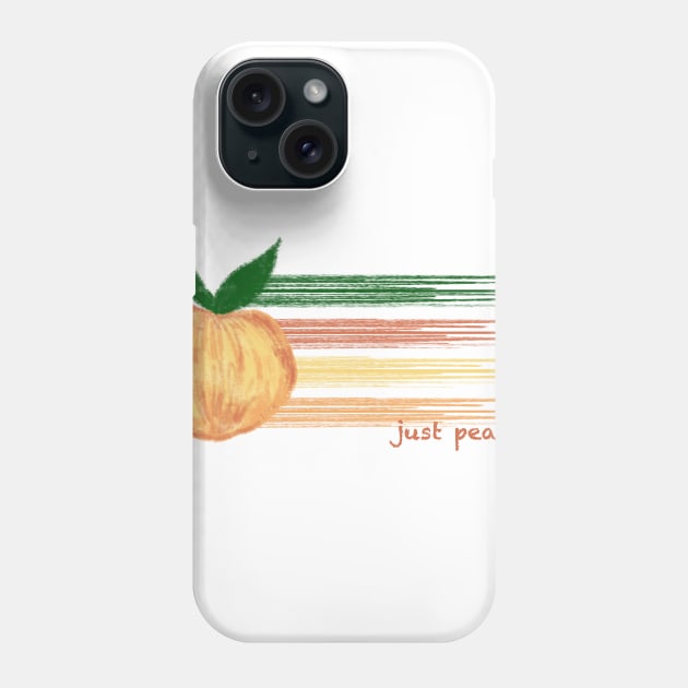 Peachy Keen Phone Case by Inktopodes