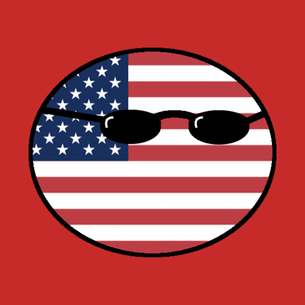 Polandball - USA by getheboss