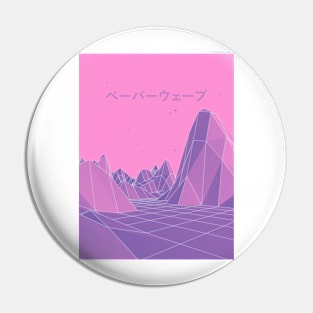 80s Vaporwave Retro Pink Pin