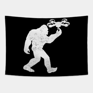 Funny Bigfoot Drone Pilot Sasquatch Tapestry