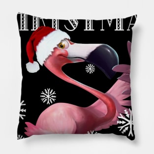 Flamingo Make Christmas Great Again Pillow