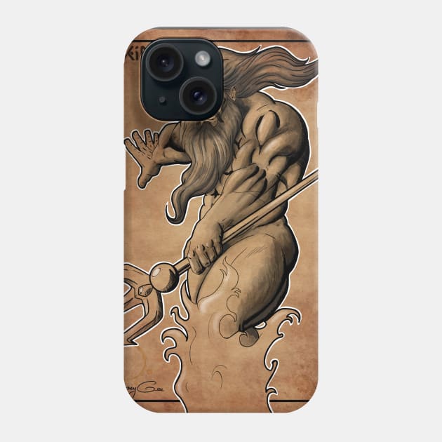 Poseidon Phone Case by JayGeeArt