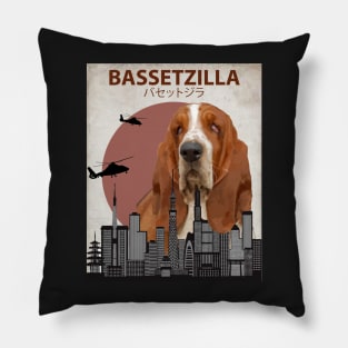 Bassetzilla – Basset Hound Giant Dog Monster Pillow