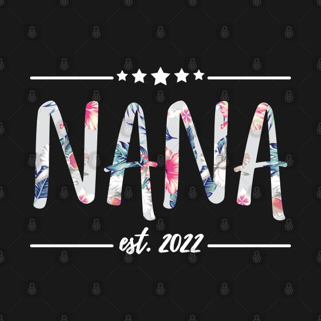 Nana Est 2022, floral Print by JustBeSatisfied