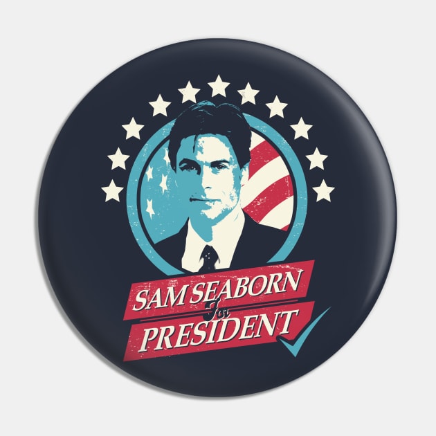 Sam Seaborn for President Pin by NerdShizzle