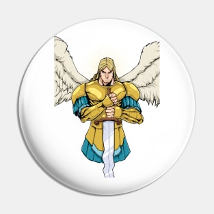 Archangel Michael Portrait Pin