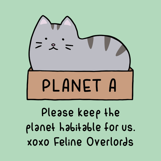 Gray Cat - Habitable Planet (Mint Green) by ImperfectLife