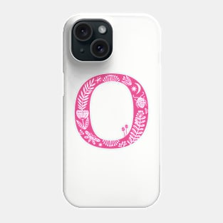 Letter O Hot Pink Phone Case