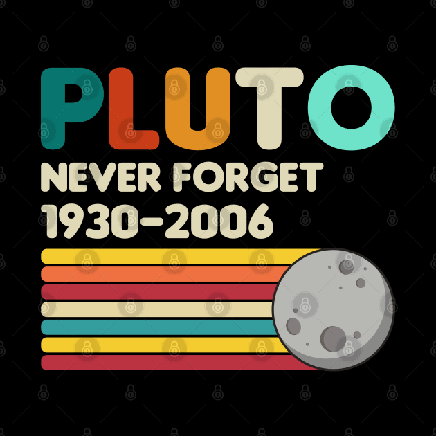 Pluto Never Forget - Retro Vintage by Cartel