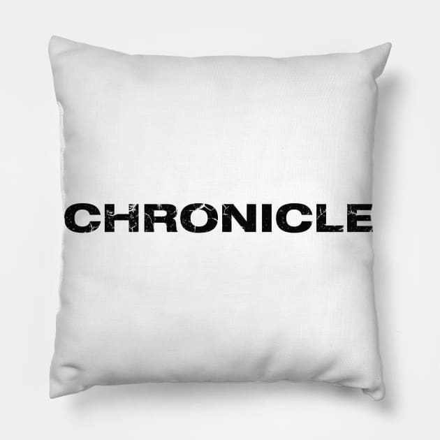 CHRONICLE TYPOGRAPHY Pillow by Freedom Haze