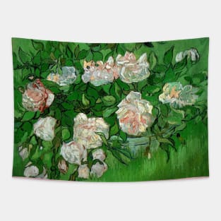 Still Life: Pink Roses by Vincent van Gogh Tapestry