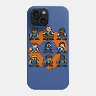 Team Fortress 2 Blue Team-TF2 8bit Pixel Art Phone Case