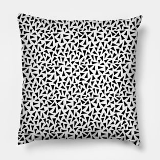 Black and white triangles Pillow