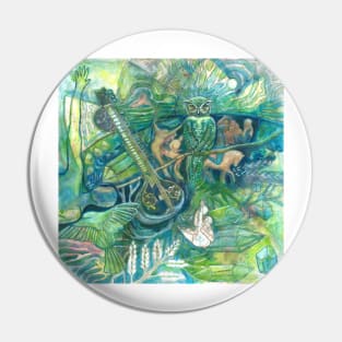 Emerald Wisdom Pin