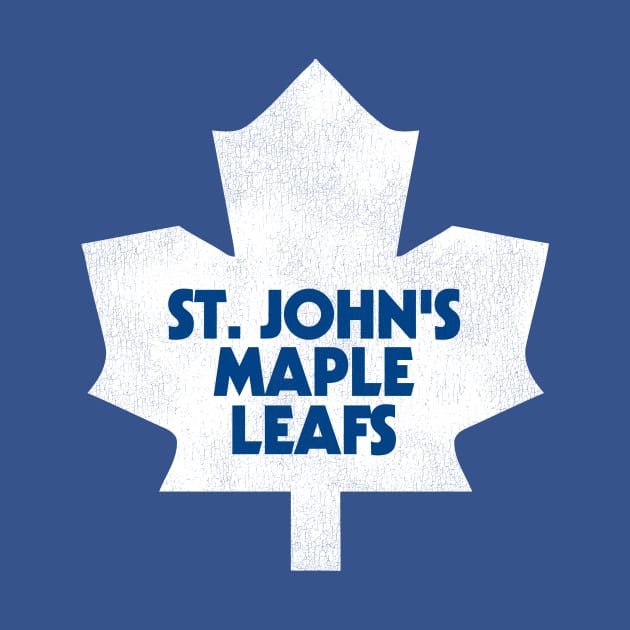 Defunct St Johns Maple Leafs Hockey Team Hockey TShirt TeePublic