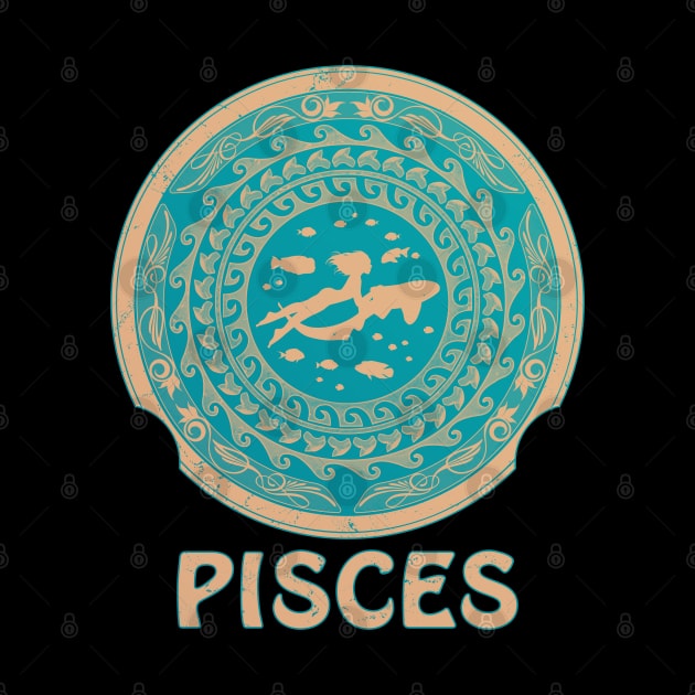 Fishes Zodiac Sign Pisces by NicGrayTees