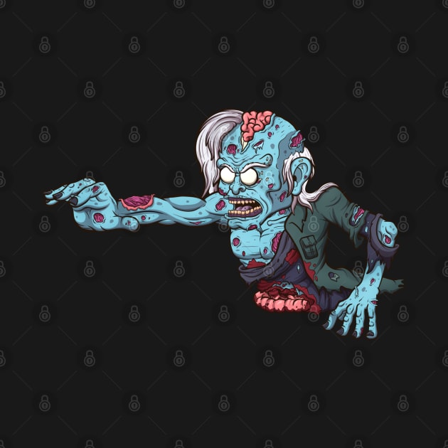 Crawling Zombie by TheMaskedTooner