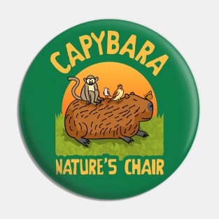 Capybara Nature's Chair Pin