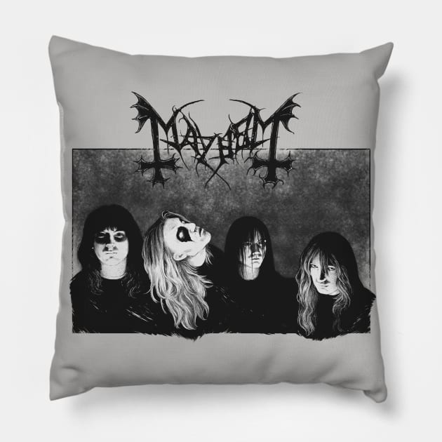 mayhem Pillow by shipovik