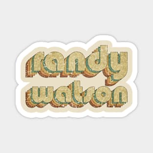 Randy Watson // Vintage Rainbow Typography Style // 70s Magnet