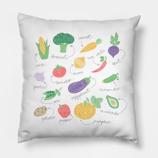 Hypnotizing vegetables Pillow