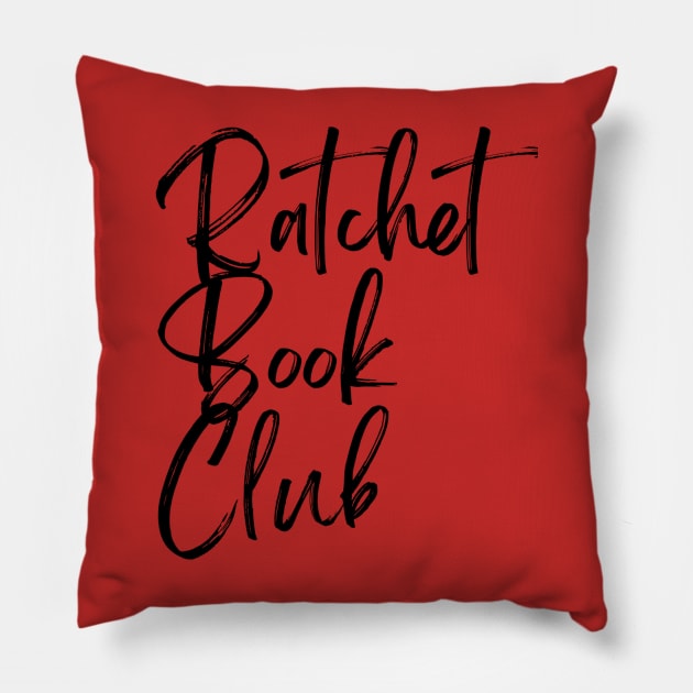 Ratchet Book Club Logo Pillow by Single_Simulcast