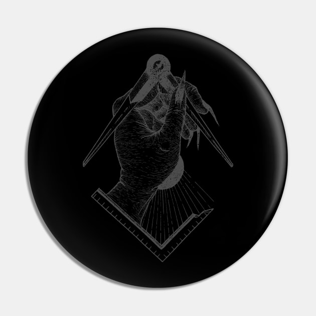 Freemasonic Hand Pin by BlackGoatVisions