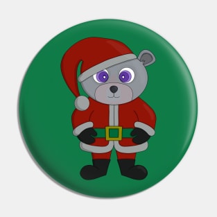 Christmas Santa Claus Bear Pin