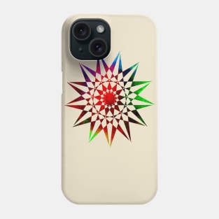 Trippy Star Geometric Abstract Colorful Star Phone Case