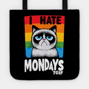 I Hate Mondays Cat Tote