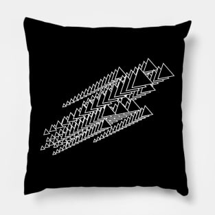 triangles composition Pillow