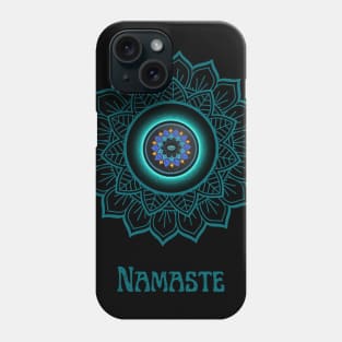 Namaste, Third Eye Protection Lotus Flower Mandala. Phone Case