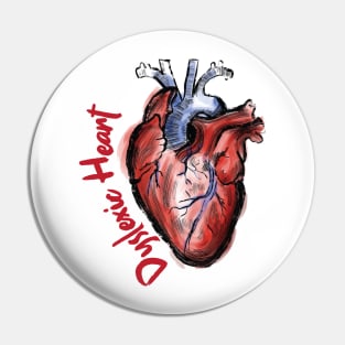 Dyslexic Heart Pin