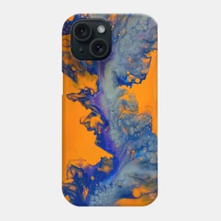 "Silver Lining" acrylic pour painting Phone Case