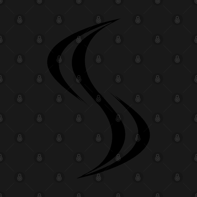 Smellville ‘S’ Logo Black by MOULE