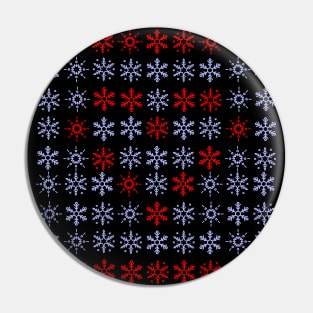 Merry Christmas Snow / snowflakes pattern Pin