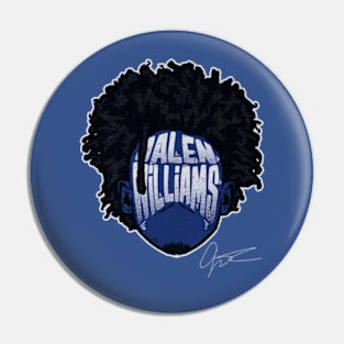 Jalen Williams Oklahoma City Player Silhouette Pin