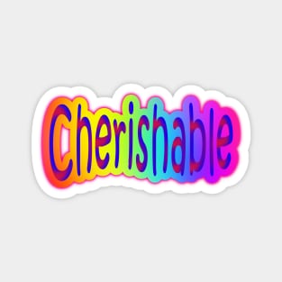 Cherishable Neon Retro Rainbow Magnet