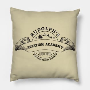 Aviation. Rudolph's Aviation Academy, Wingless Flight Training, Since 1847 Pillow