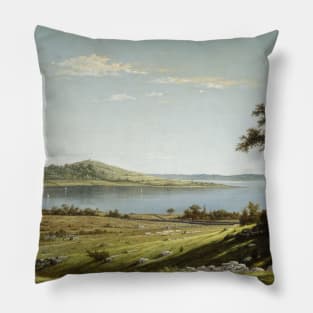 Rhode Island Shore by Martin Johnson Heade Pillow