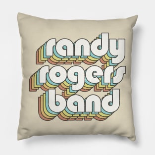 vintage color Randy Rogers  Band Pillow