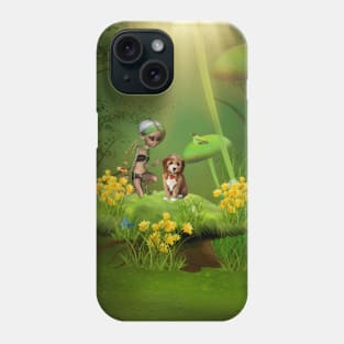 Little fairy with dog Phone Case