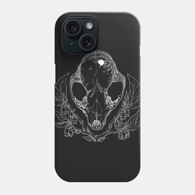 Coon Skull Noir Phone Case by aiiishin