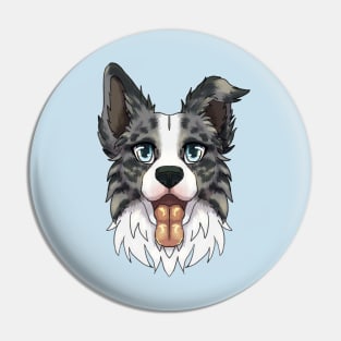 Blue Merle Border Collie Pin